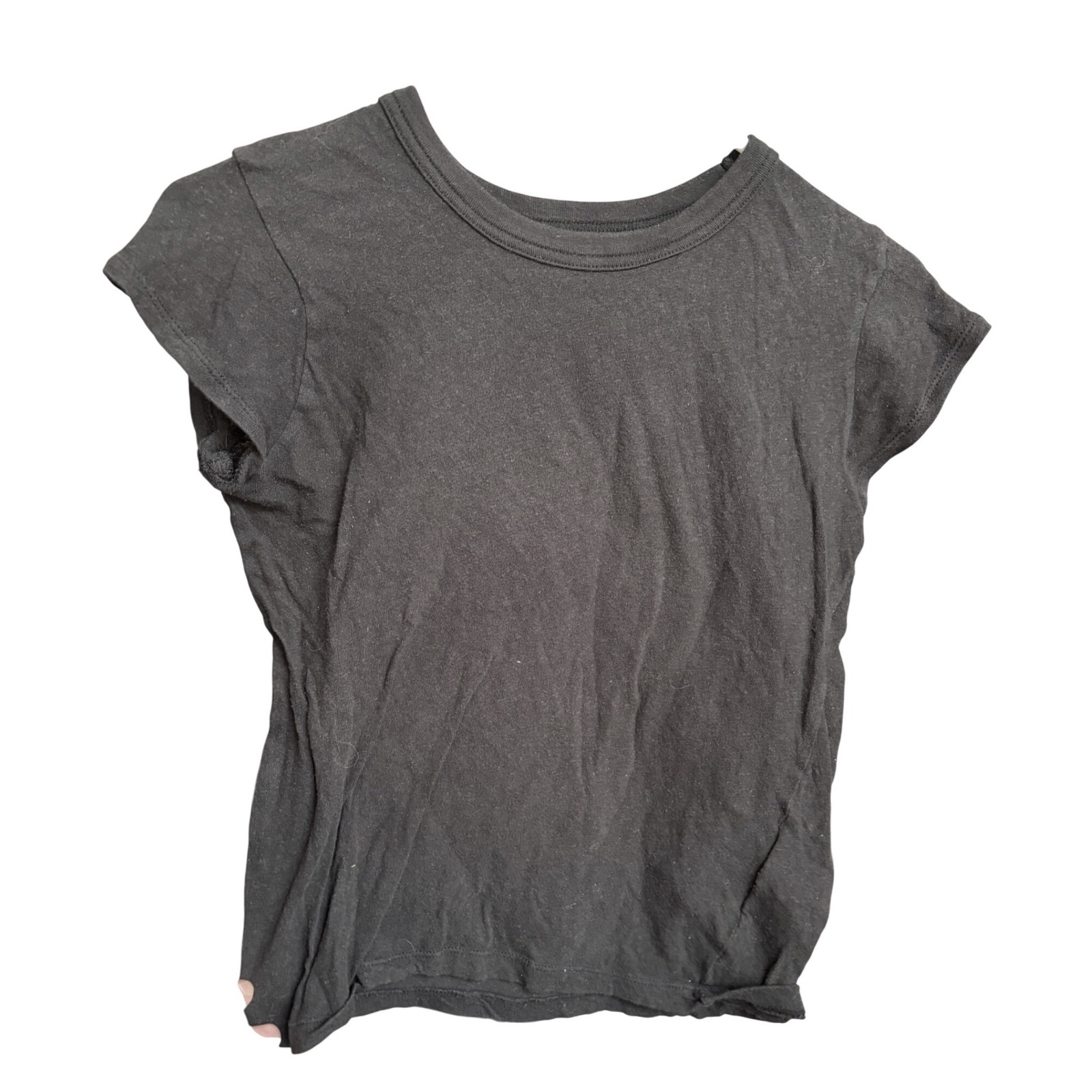 Madewell T-Shirt Black Minimalist Crew Neck Short Sleeve Xs